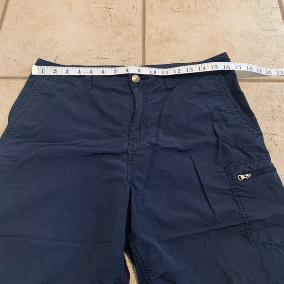💜 George Men's Navy Blue Cargo Shorts - Size 32 - Picture 2 of 6